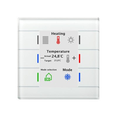 Glass Push Button II Smart with temperature sensor
