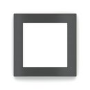 Surface plate - window 60x60mm - Metal