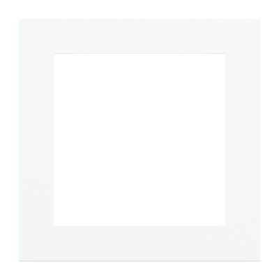 Square plate - window 60x60mm - Plastic - Deep