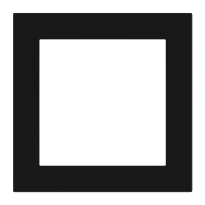 Square plate - window 60x60mm - Plastic - Deep
