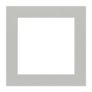 Square plate - window 60x60mm - Plastic - Deep