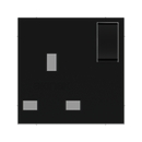 Power socket front cover - Plastic