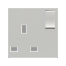 Power socket front cover - Plastic