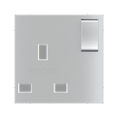 Power socket front cover - Metal