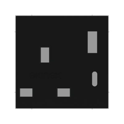 Power socket front cover - Plastic