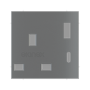 Power socket front cover - Metal