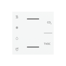 Air quality multisensor and regulator cover with symbols and vents - Plastic