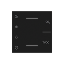 Air quality multisensor and regulator cover with symbols and vents - Plastic