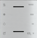 Multisensor cover with symbols and vents aluminum