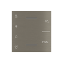 Air quality multisensor and regulator cover with symbols and vents - Metal