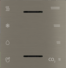 Multisensor cover with symbols and vents aluminum