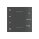 Air quality multisensor and regulator cover with symbols and vents - Metal