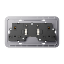 Switched socket insert BS with indicator light