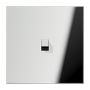 Centre plate with toggle lever "cube" - Chrome