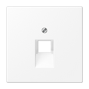Centre plate for 1-gang modular jack sockets - LS Range