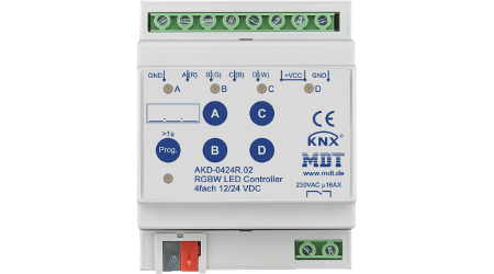 MDT LED Controller 4-fold, RGBW, 4SU MDRC
