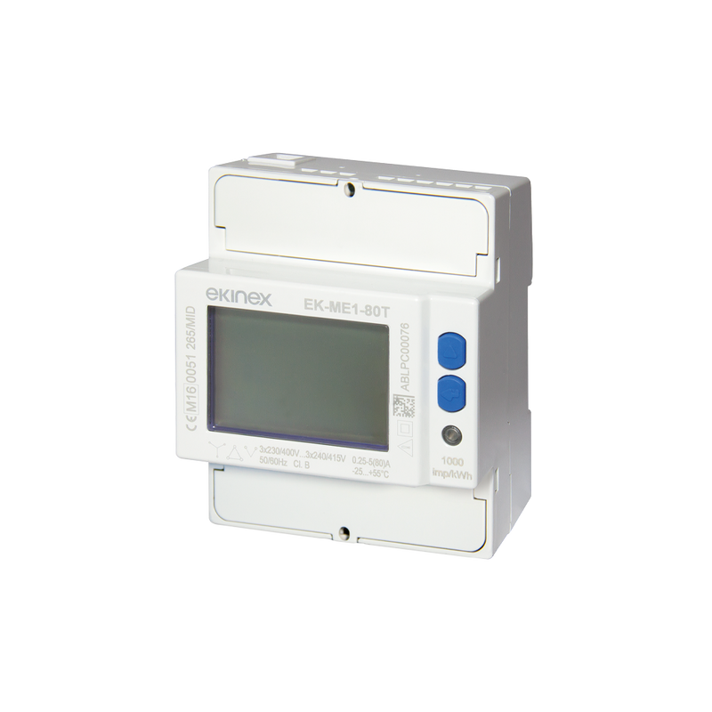 80A three phase energy counter